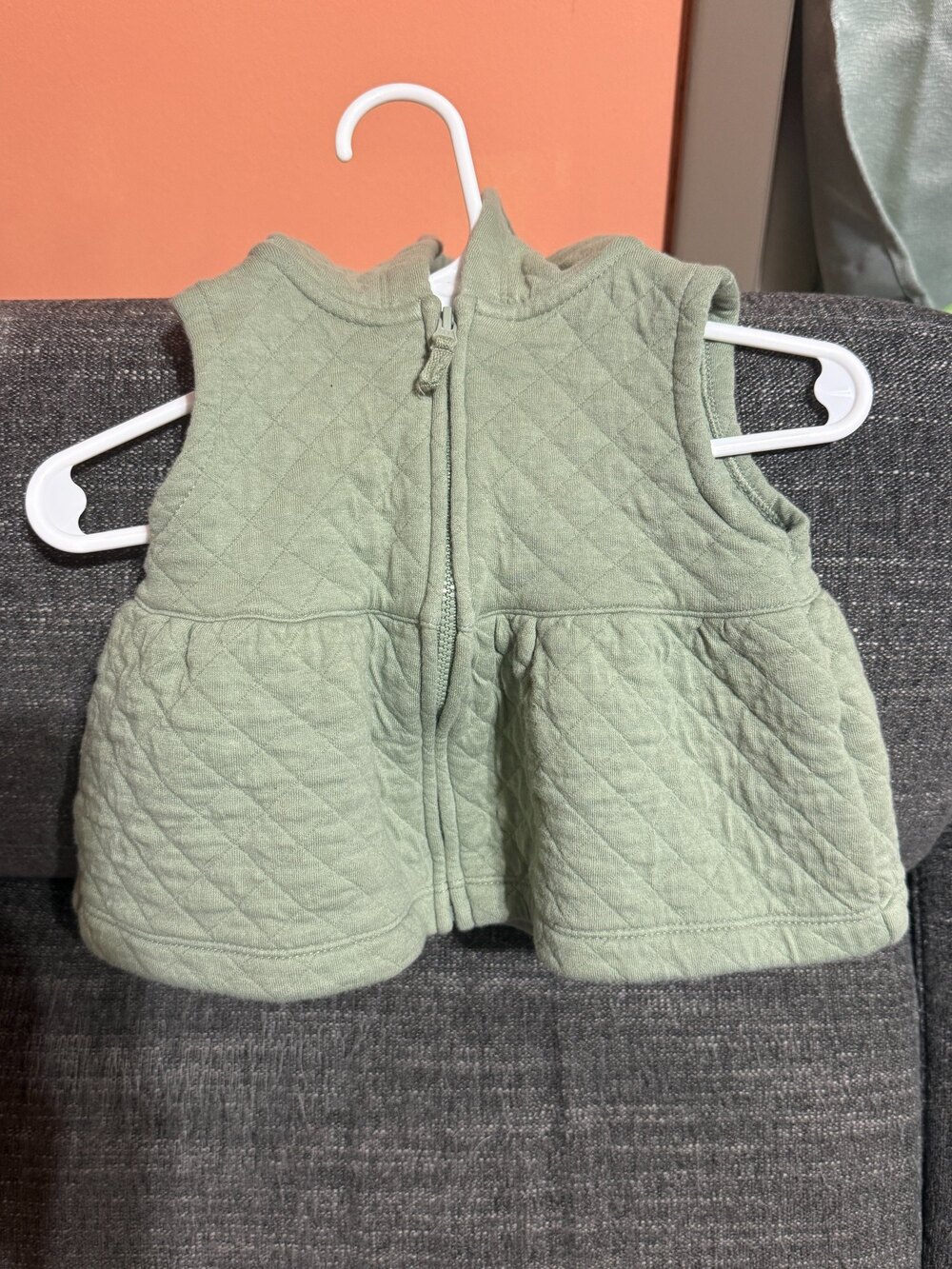 Carter's Quilted Baby Vest Green 3-6M